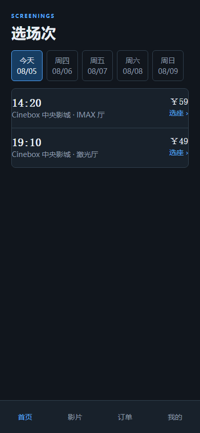 选场次